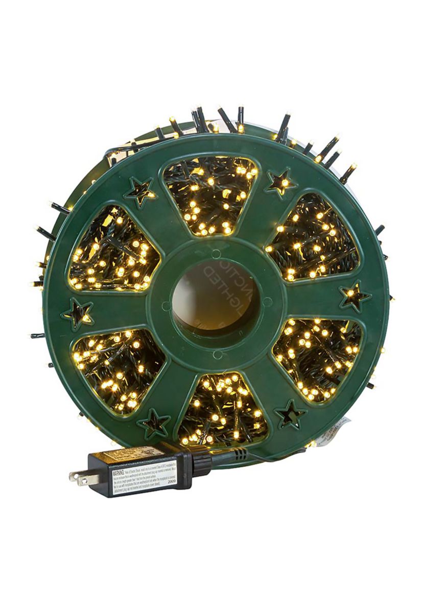 600-Light 49-Foot Warm White LED Rice Light Set