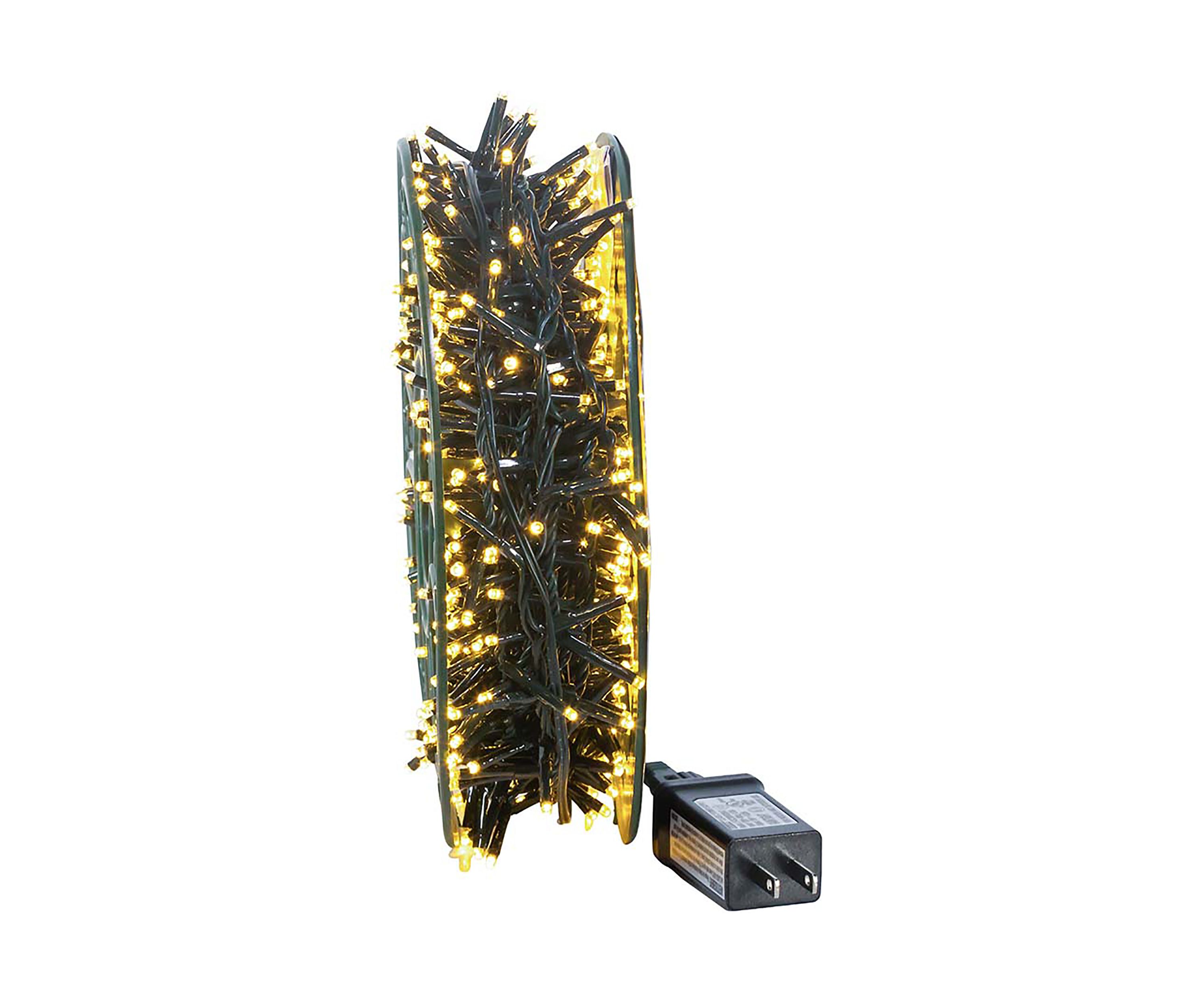 600-Light 49-Foot Warm White LED Rice Light Set