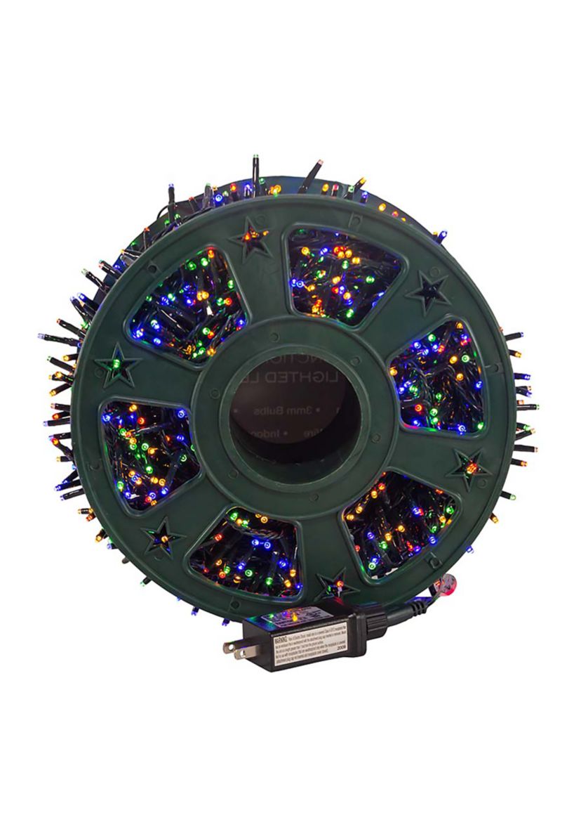 1200-Light 98-Foot Multi-Color LED Rice Light Set