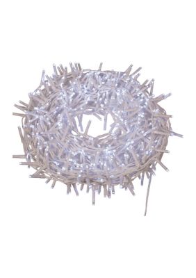 Kurt S. Adler 600-Light 49.2-Foot Cool White LED White Wire Rice Light Set