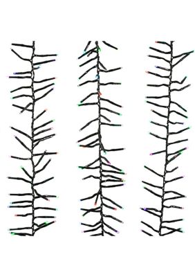 Kurt S. Adler 480-Light 15.7-Foot RGB Twinkle LED Connectable Cluster Garland