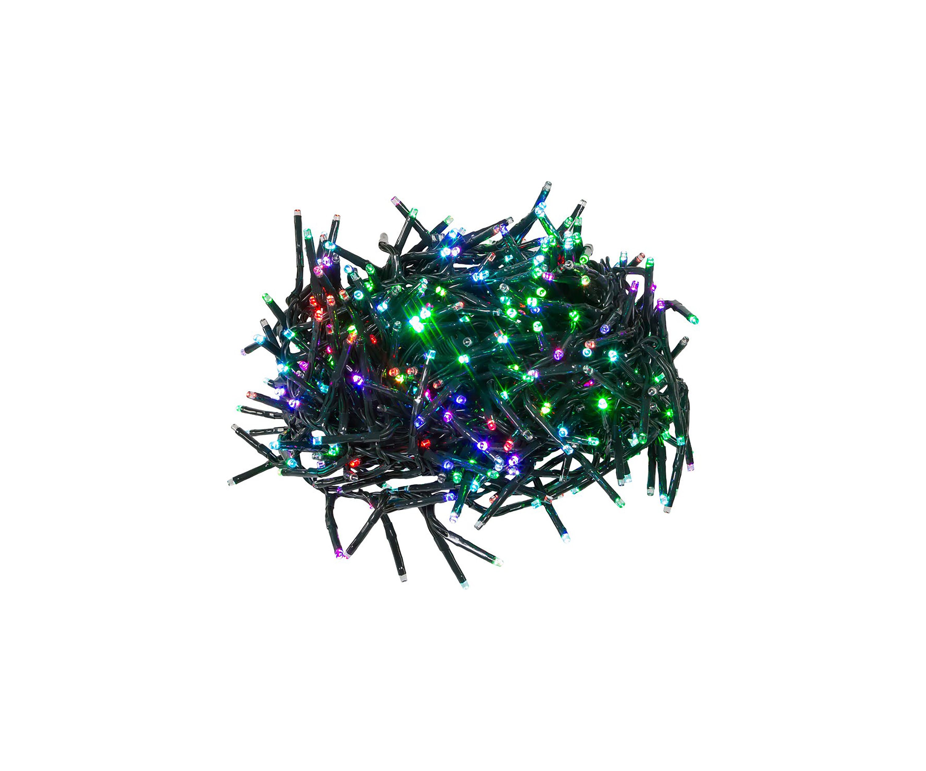 480-Light 15.7-Foot RGB Twinkle LED Connectable Cluster Garland