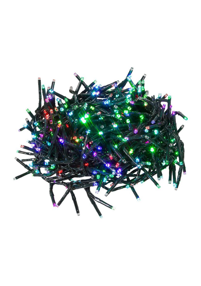 480-Light 15.7-Foot RGB Twinkle LED Connectable Cluster Garland