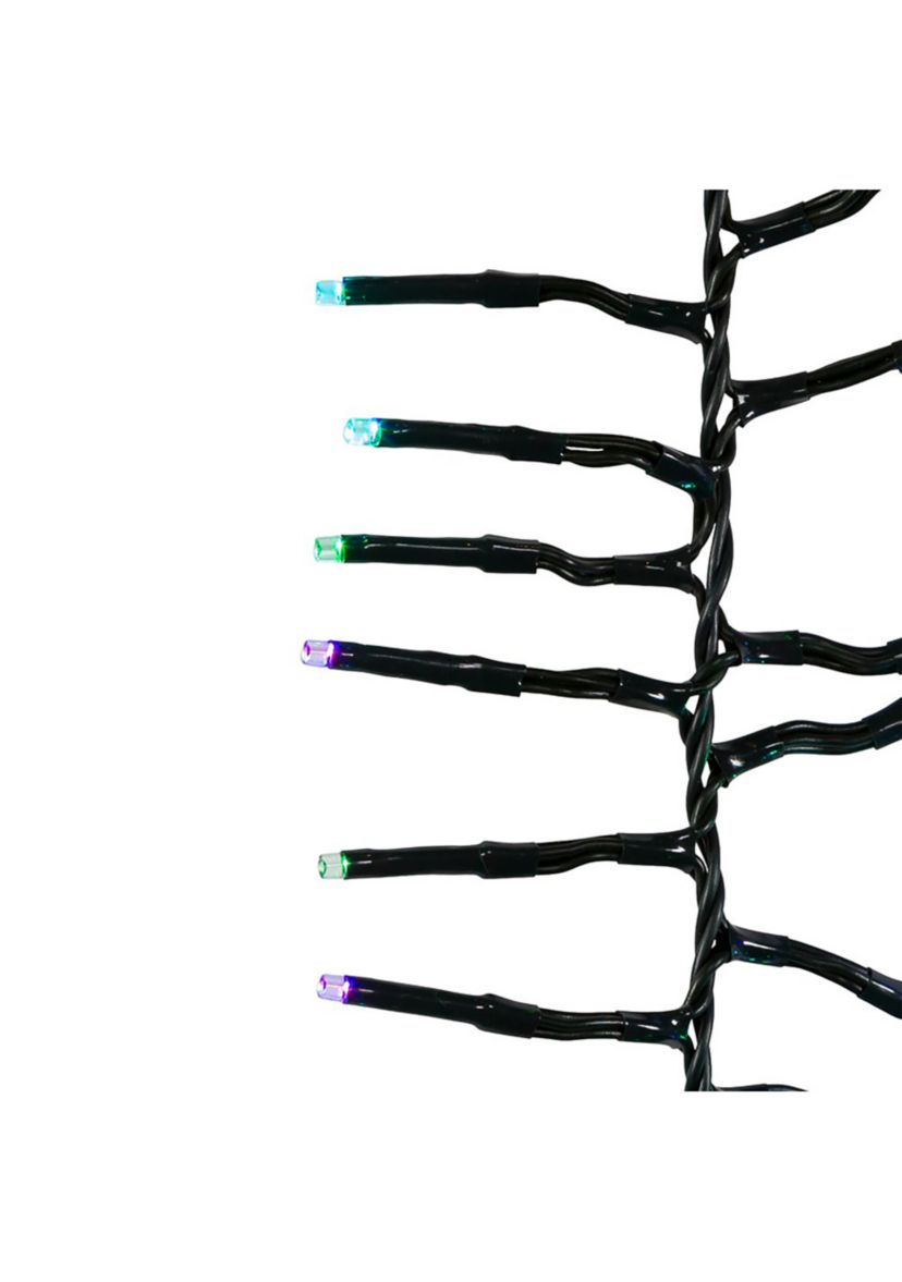 480-Light 15.7-Foot RGB Twinkle LED Connectable Cluster Garland