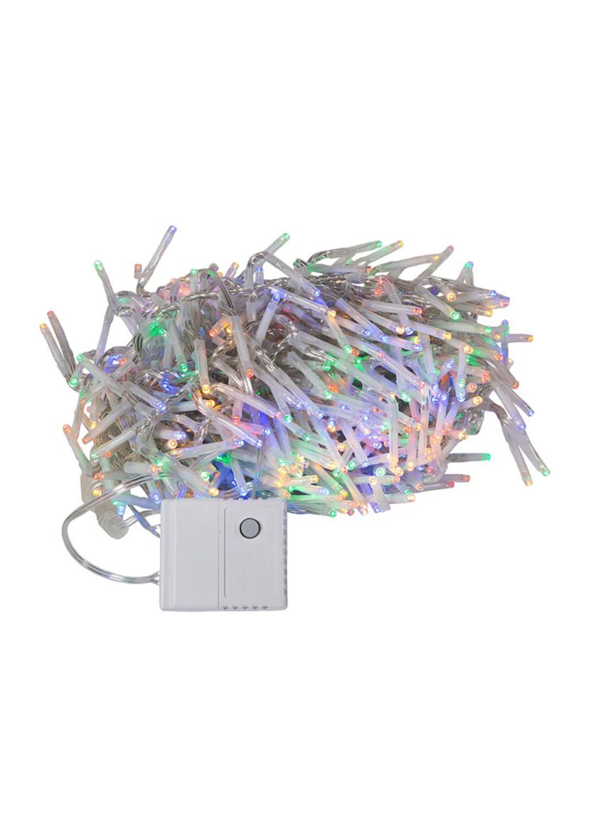 480-Light 15.7-Foot Multicolored LED Connectable Cluster Garland