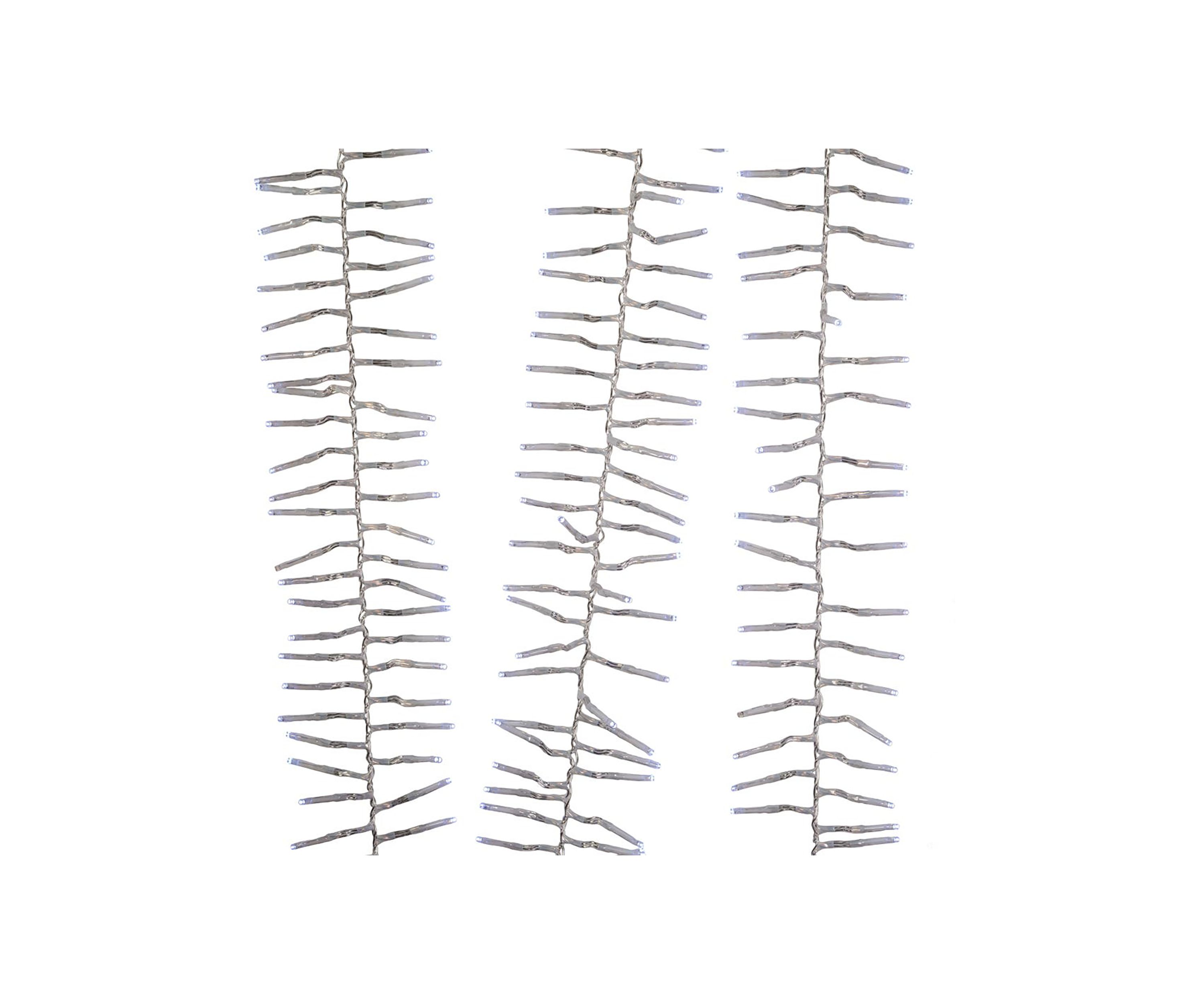1000-Light 32.8-Foot Cool White LED Cluster Garland