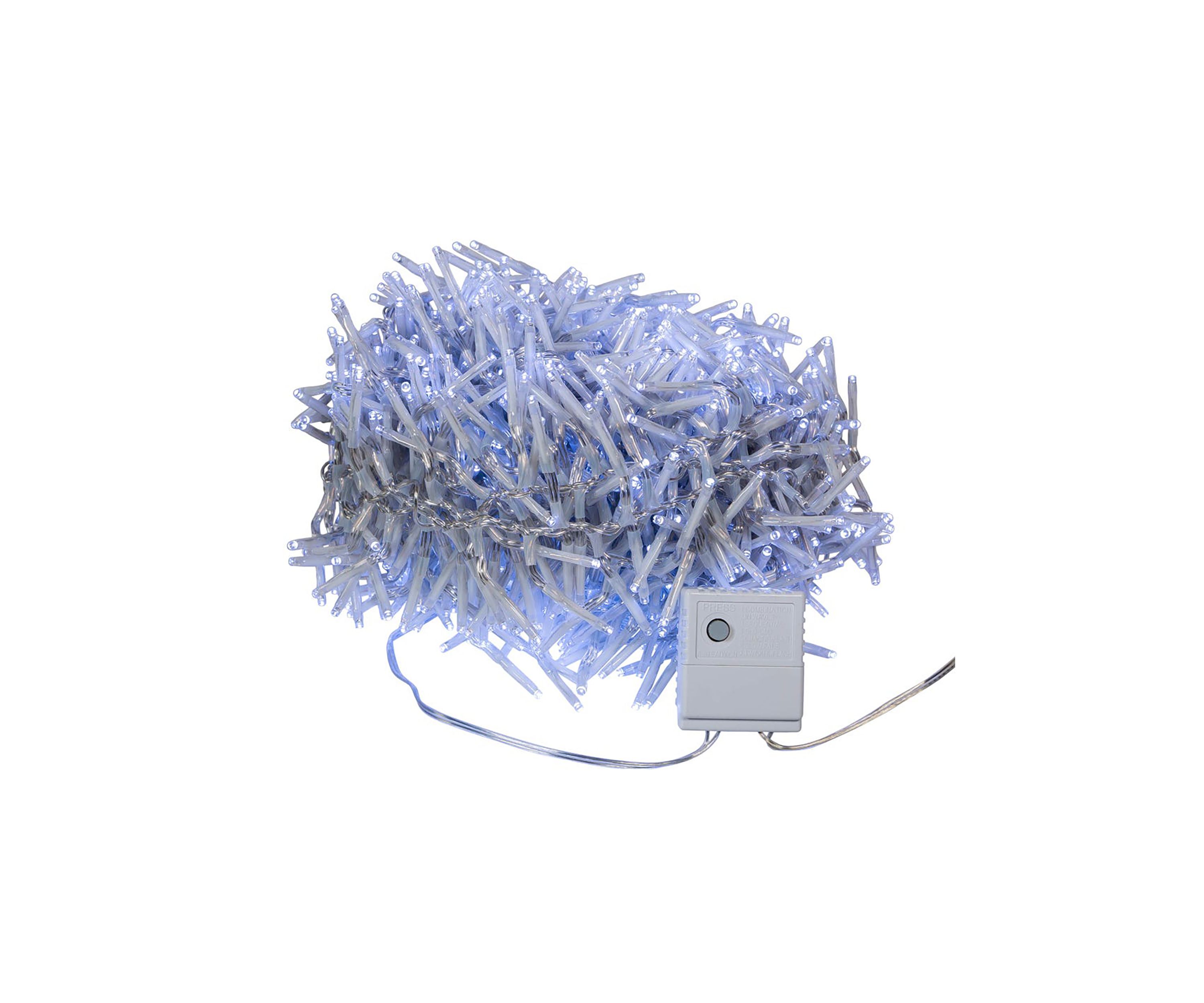 1000-Light 32.8-Foot Cool White LED Cluster Garland