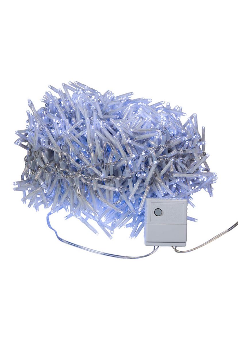 1000-Light 32.8-Foot Cool White LED Cluster Garland