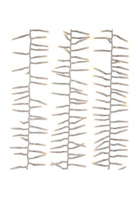 Kurt S. Adler 1000-Light 32.8-Foot Warm White LED Cluster Garland