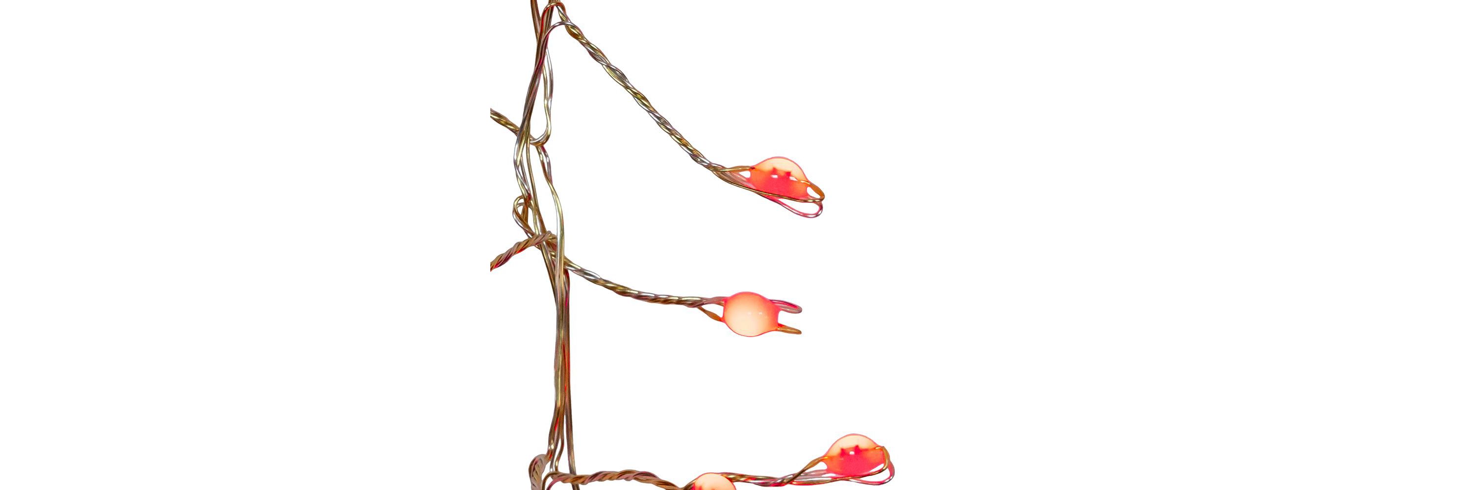 Kurt Adler 8-Foot 240-Light Fairy RGB LED Silver Wire Cluster Garland