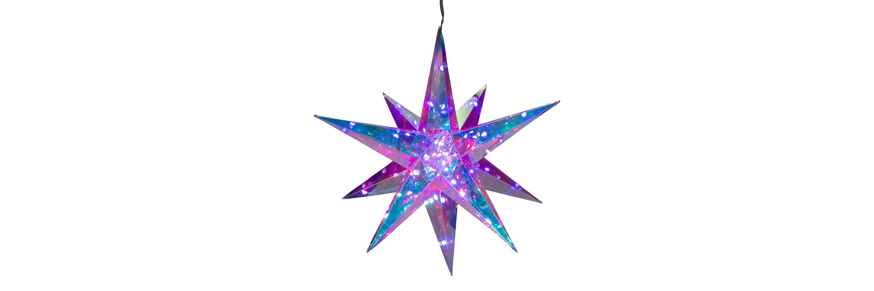 Kurt Adler 13.25-Inch 40-Light RGB Smart LED Holographic Starburst