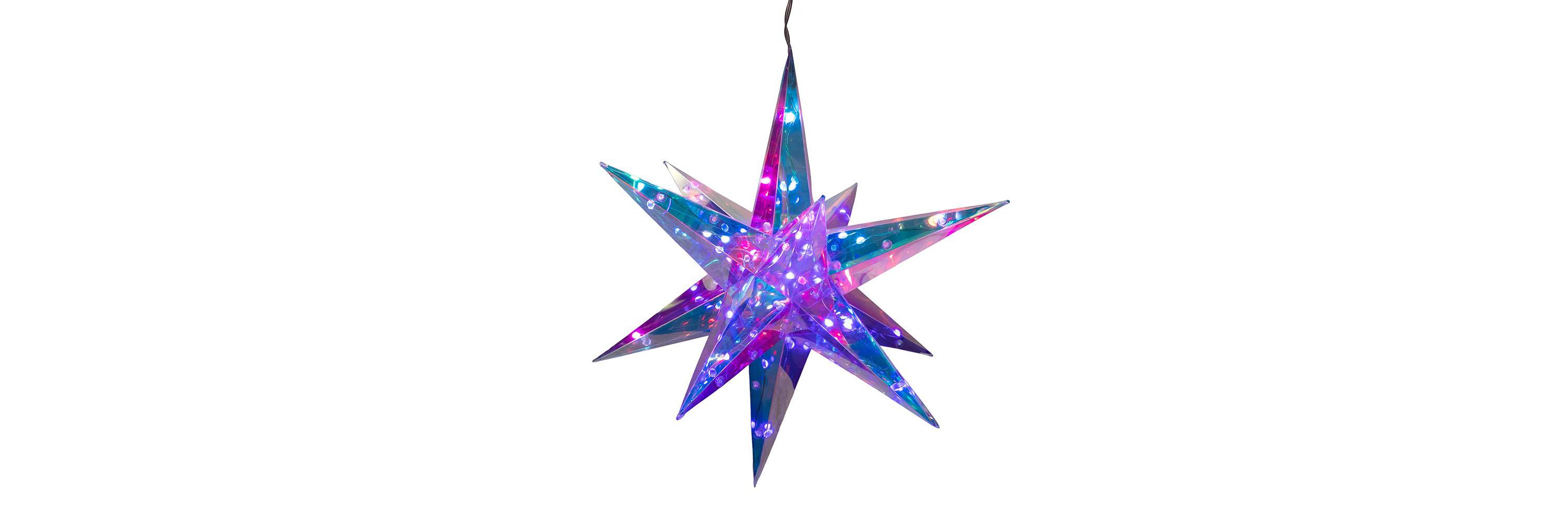 Kurt Adler 13.25-Inch 40-Light RGB Smart LED Holographic Starburst