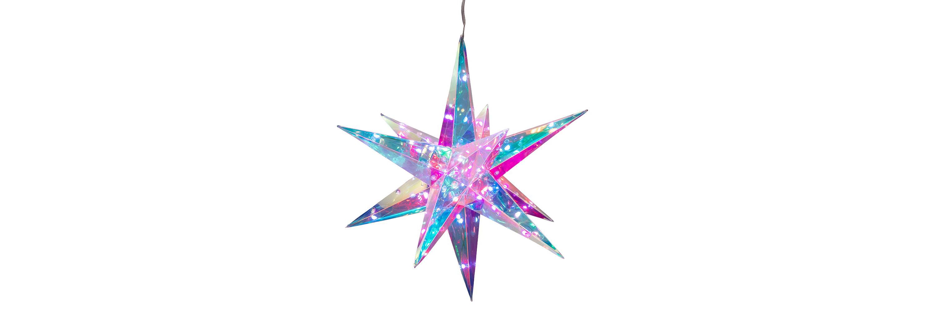 Kurt Adler 13.25-Inch 40-Light RGB Smart LED Holographic Starburst