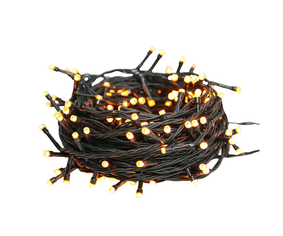 1000-Light Pure White/Warm White Temperature Changing LED Cluster Garland.