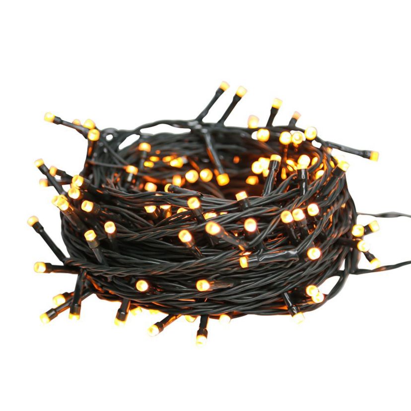 1000-Light Pure White/Warm White Temperature Changing LED Cluster Garland.