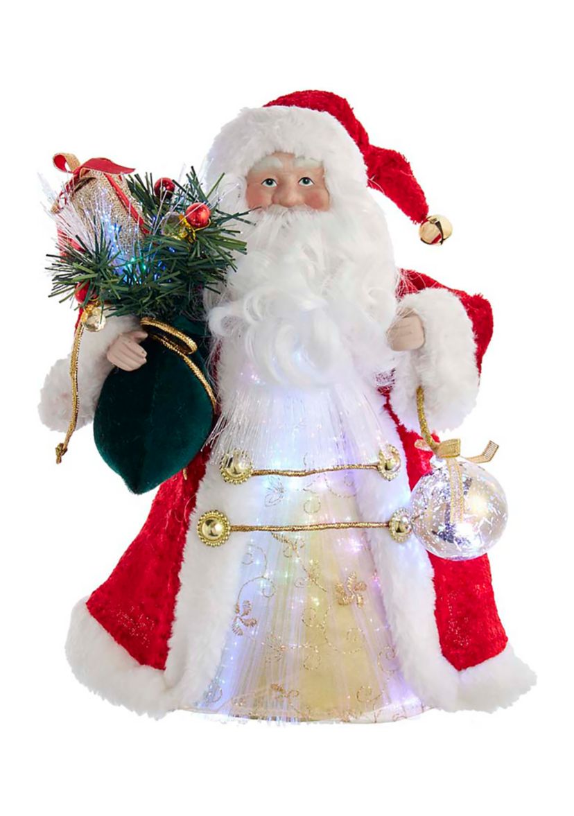 Fiber Optic LED Santa Tree Topper