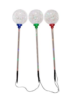  135 Light Globe Yard Stake Set with Multi Color Fairy Light 