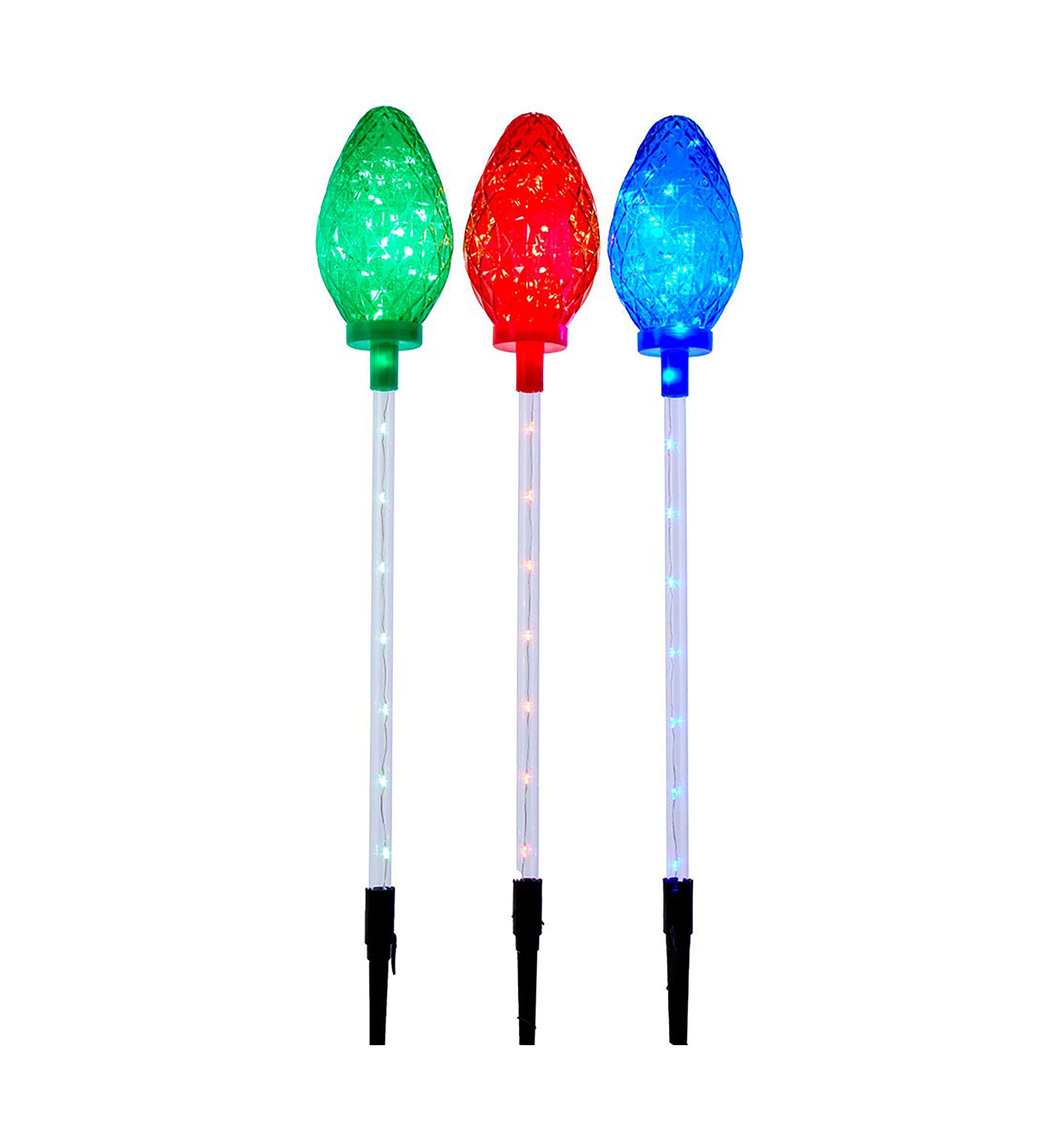 3-Piece Bulb Yard Stake
