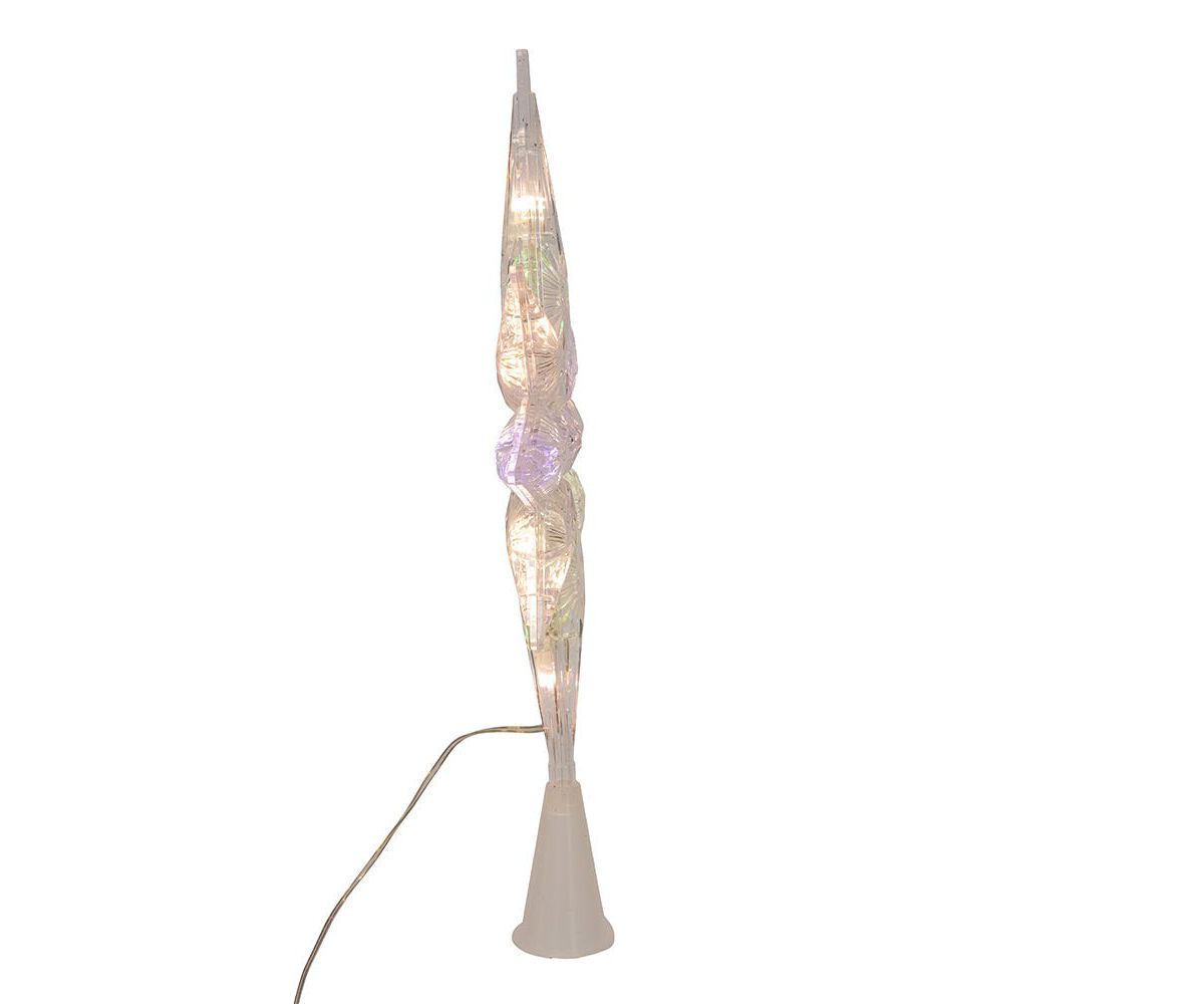 12.6-Inch 11-Light Dual Color LED With Color Effect Remote Control Star Tree Topper