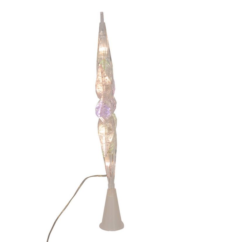 12.6-Inch 11-Light Dual Color LED With Color Effect Remote Control Star Tree Topper