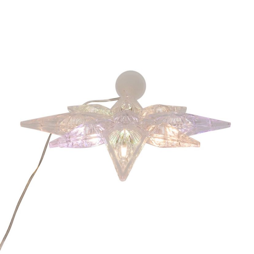 12.6-Inch 11-Light Dual Color LED With Color Effect Remote Control Star Tree Topper