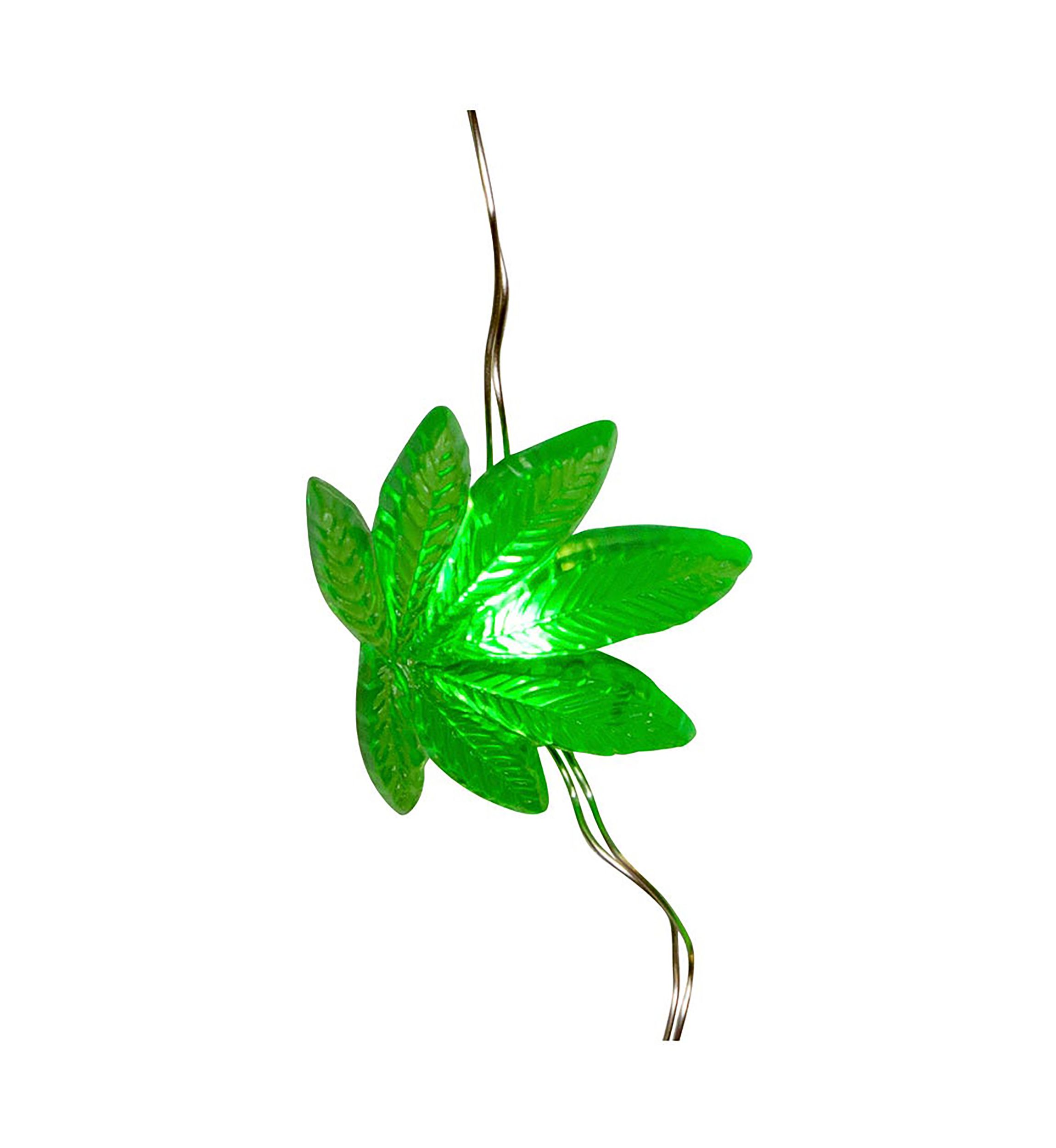 84-Light 7-Drop Battery-Operated Cannabis Cartoon Light Set