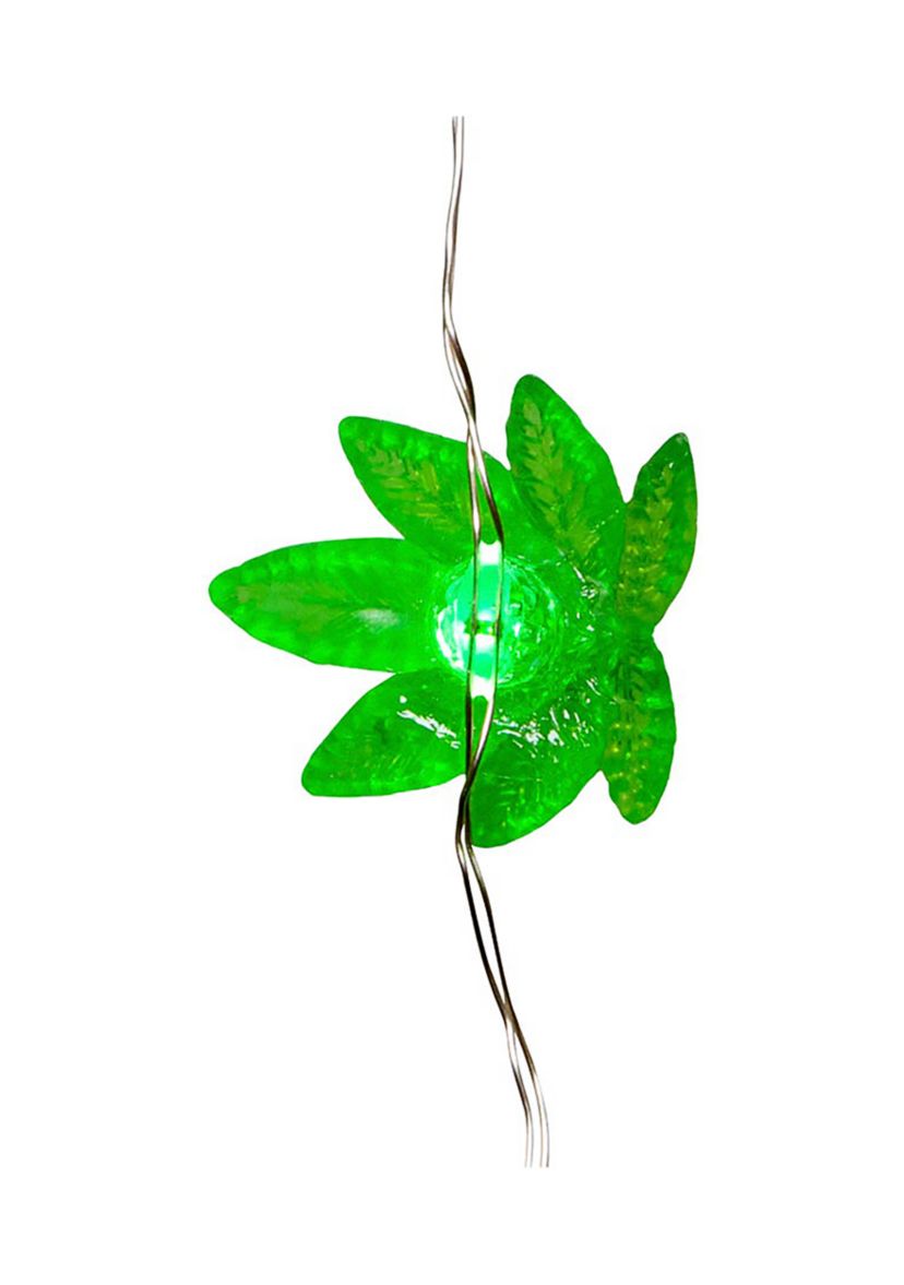 84-Light 7-Drop Battery-Operated Cannabis Cartoon Light Set