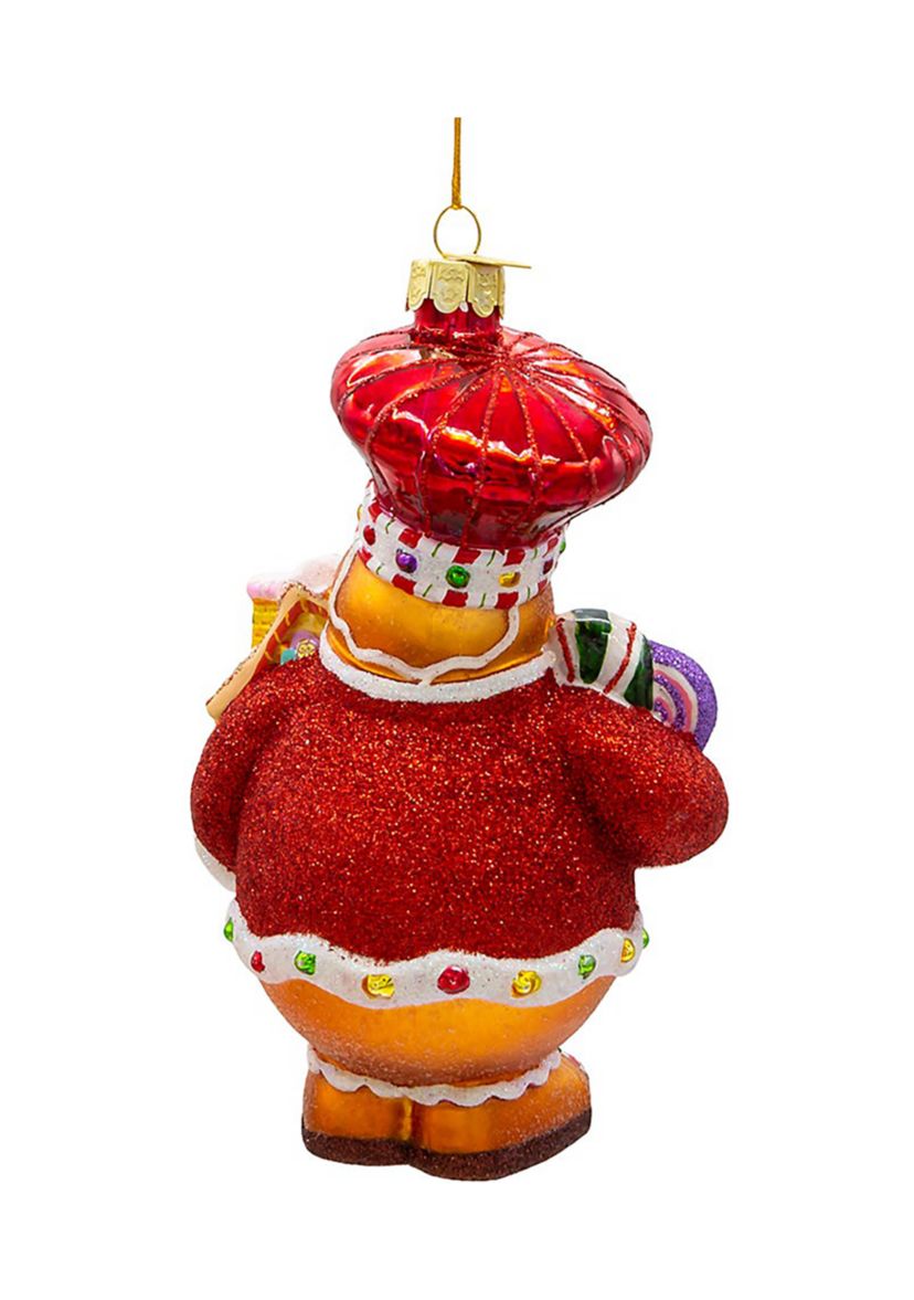 6-Inch Bellissimo Glass Gingerbread Ornament