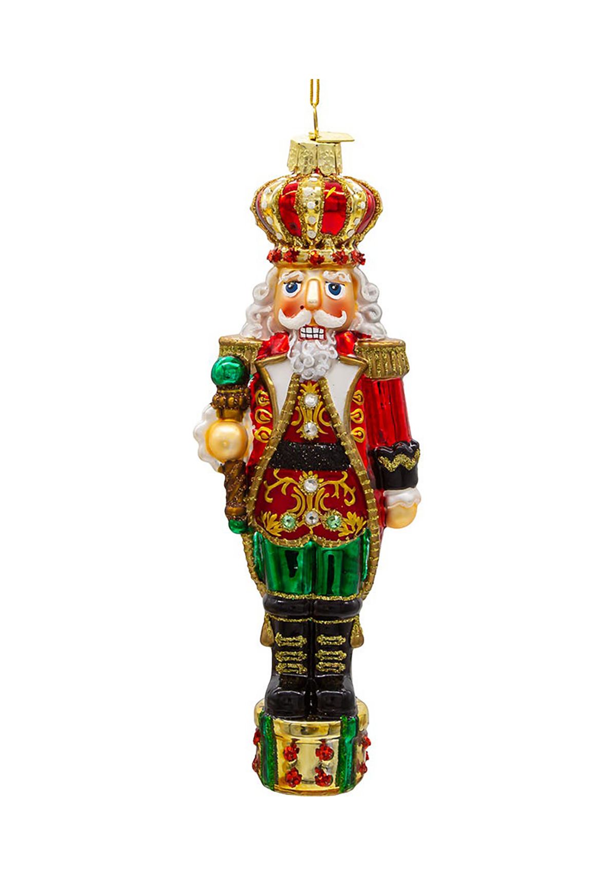 7-Inch Bellissimo Glass King Nutcracker Ornament