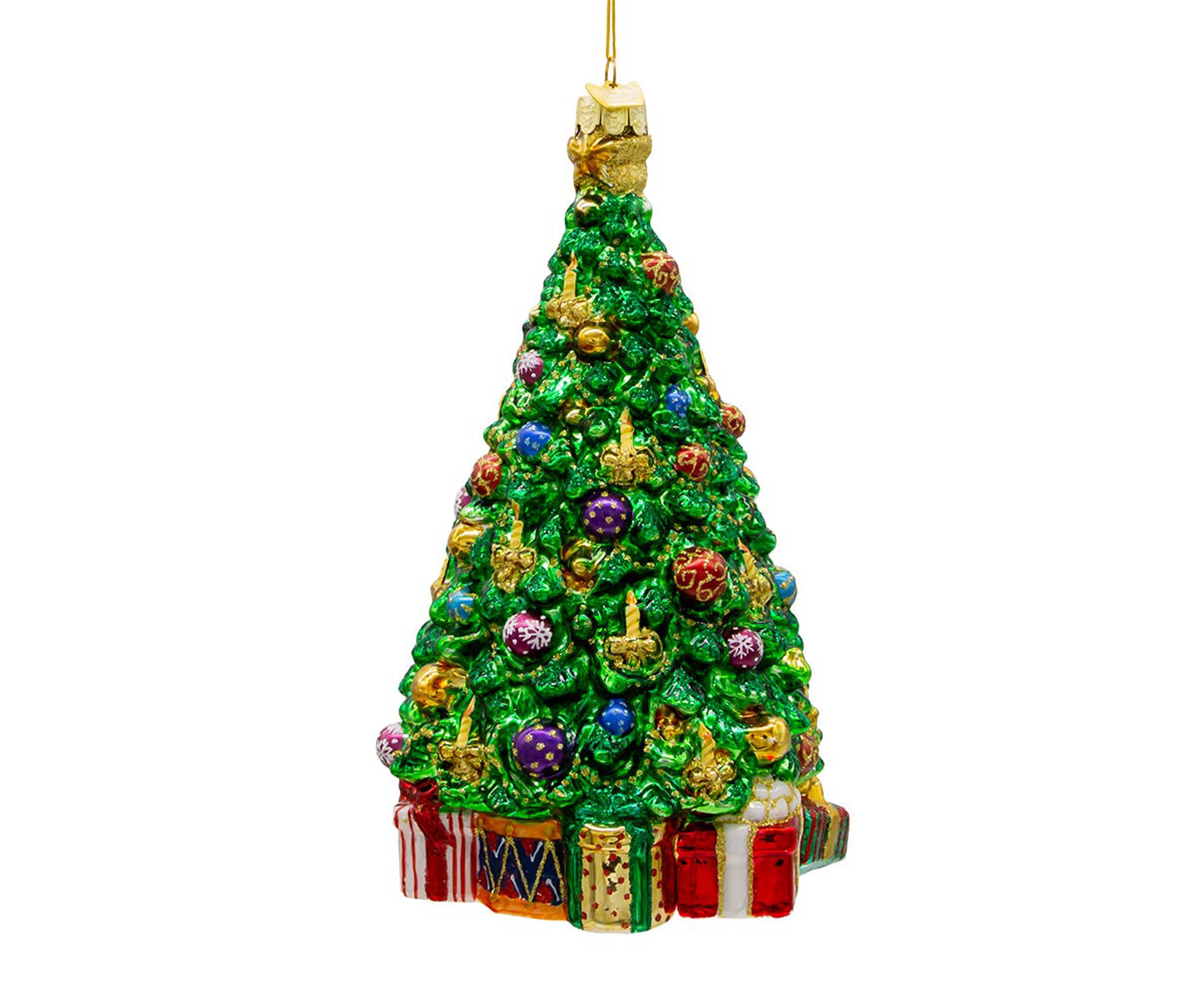 7.5-Inch Bellissimo Glass Christmas Tree Ornament