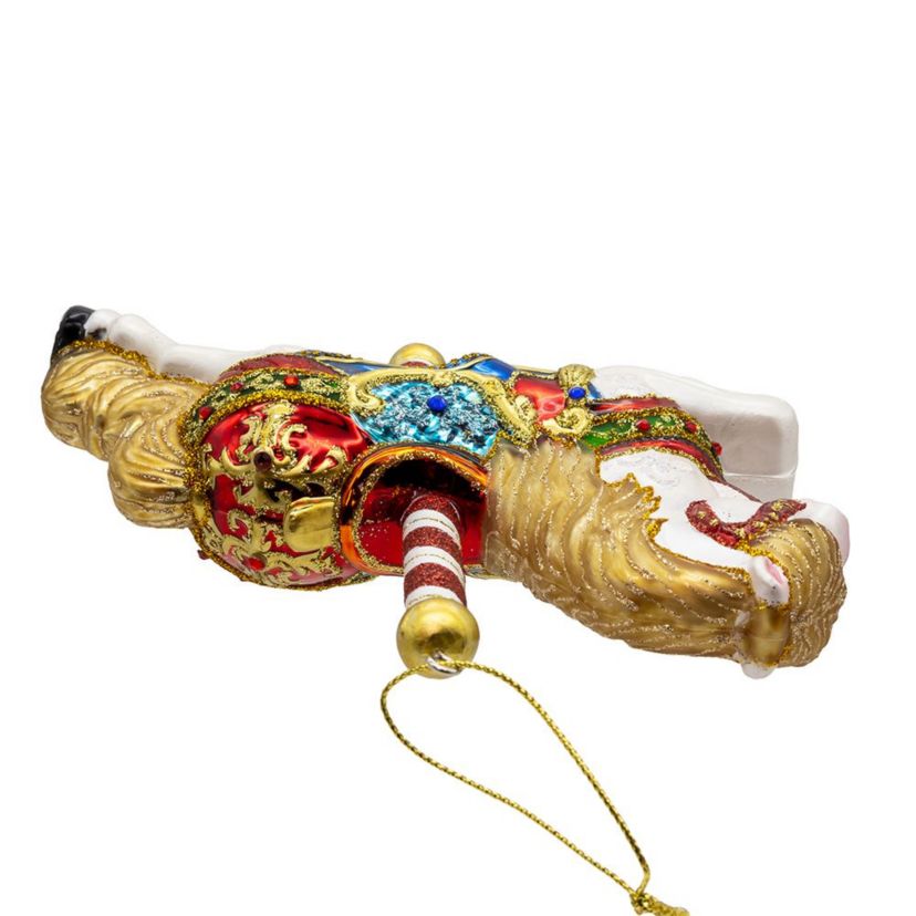6-Inch Bellissimo Glass Carousel Horse Ornament