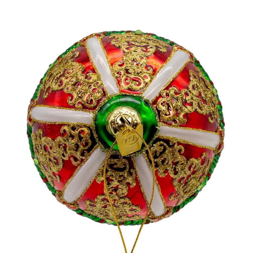6-Inch  Bellissimo Glass Hot Air Balloon Ornament