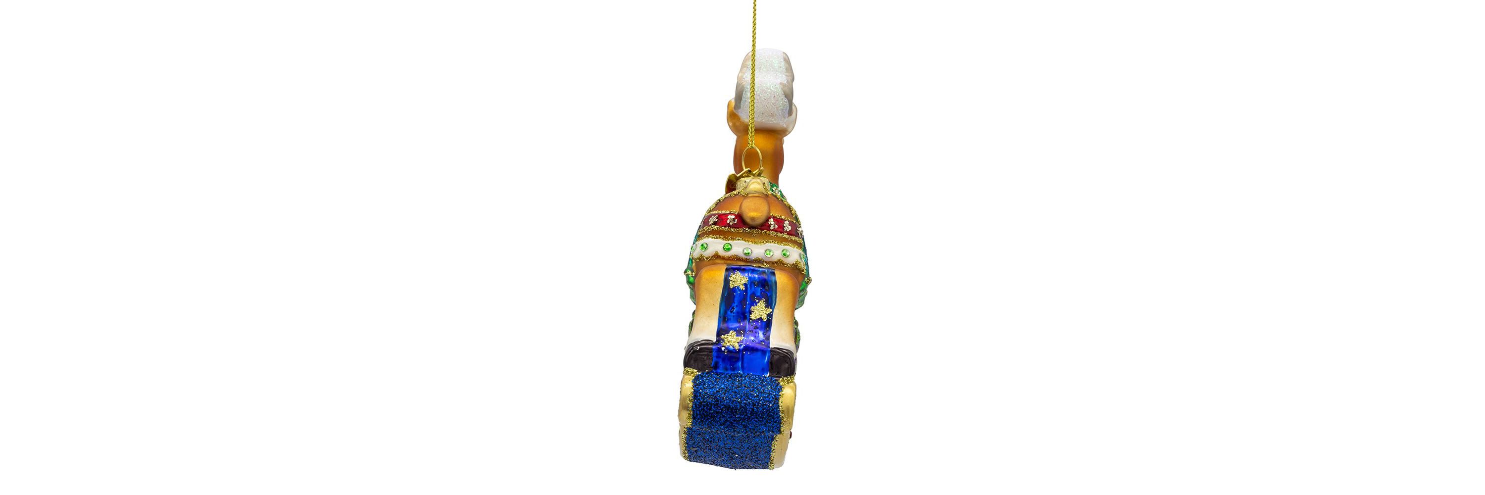 5.5-Inch Bellissimo Glass Rocking Deer Ornament