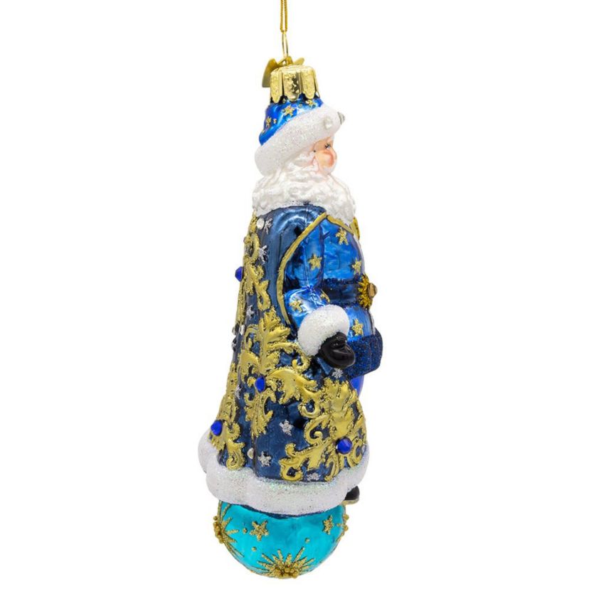 6-Inch Bellissimo Celestial Santa Ornament