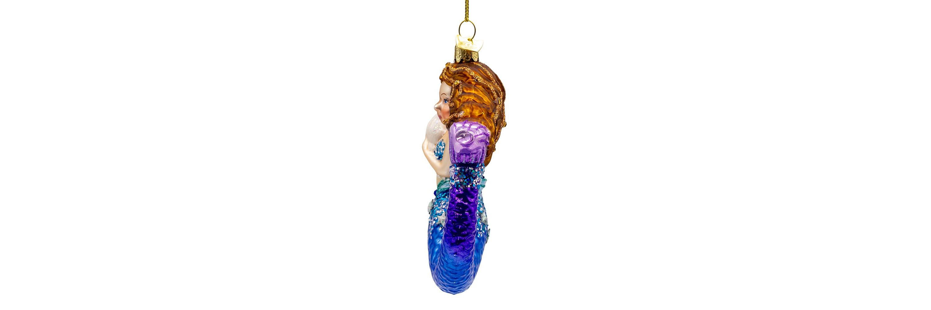 4.5-Inch Bellissimo Glass Mermaid Ornament