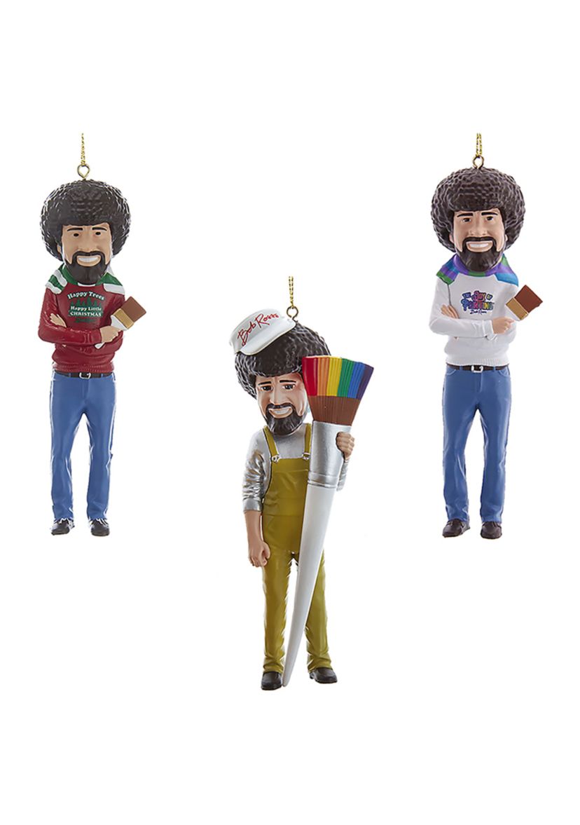 5-Inch Bob Ross® Blow Mold Ornaments - Set of 3 