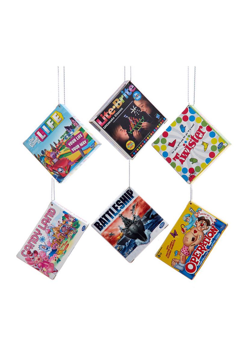 3.5-Inch Hasbro Board Games 6-Piece Ornament Set