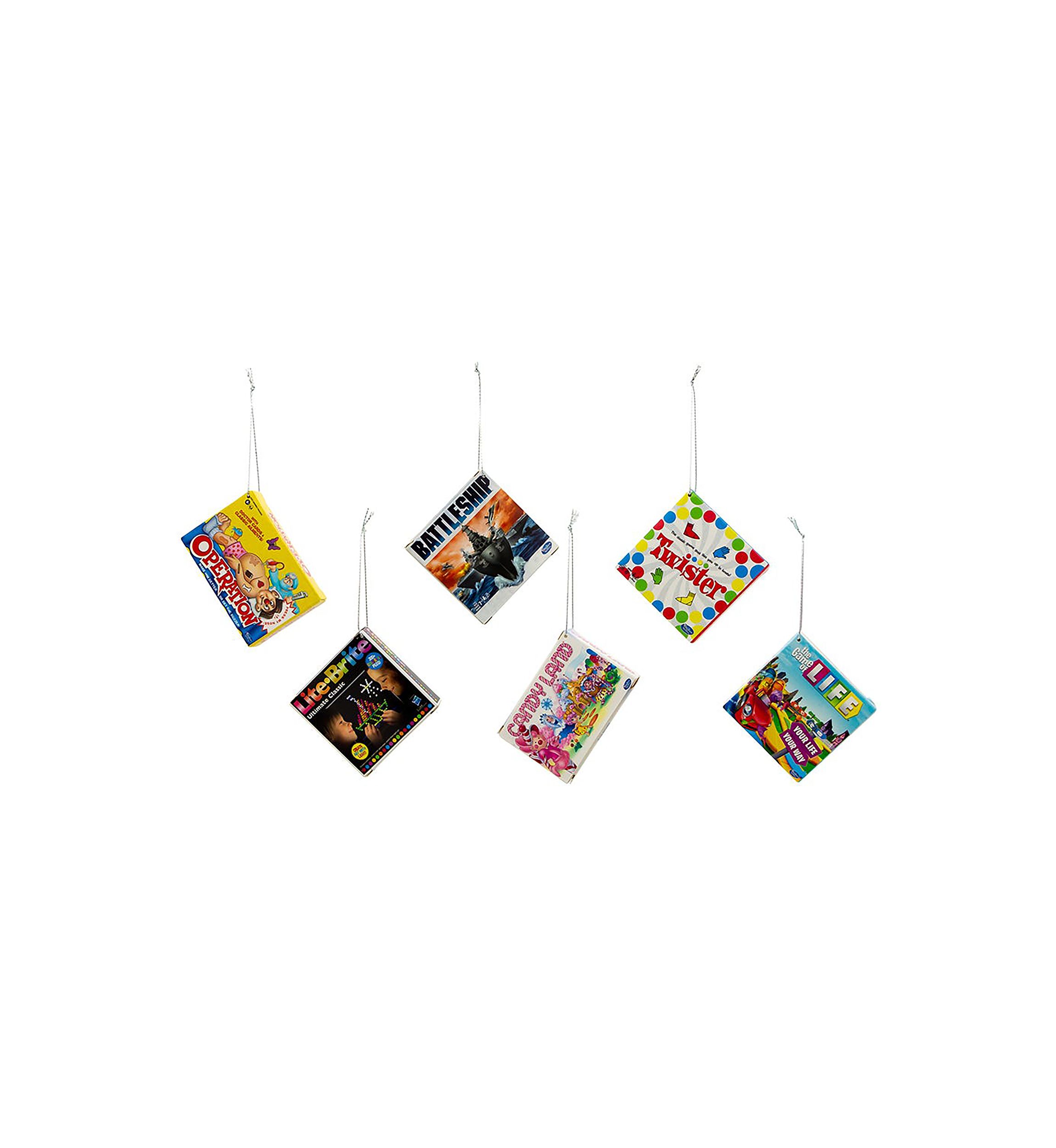 3.5-Inch Hasbro Board Games 6-Piece Ornament Set