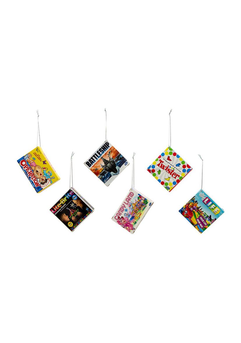 3.5-Inch Hasbro Board Games 6-Piece Ornament Set