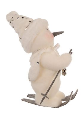 10-Inch Skiing Snowman Table Piece