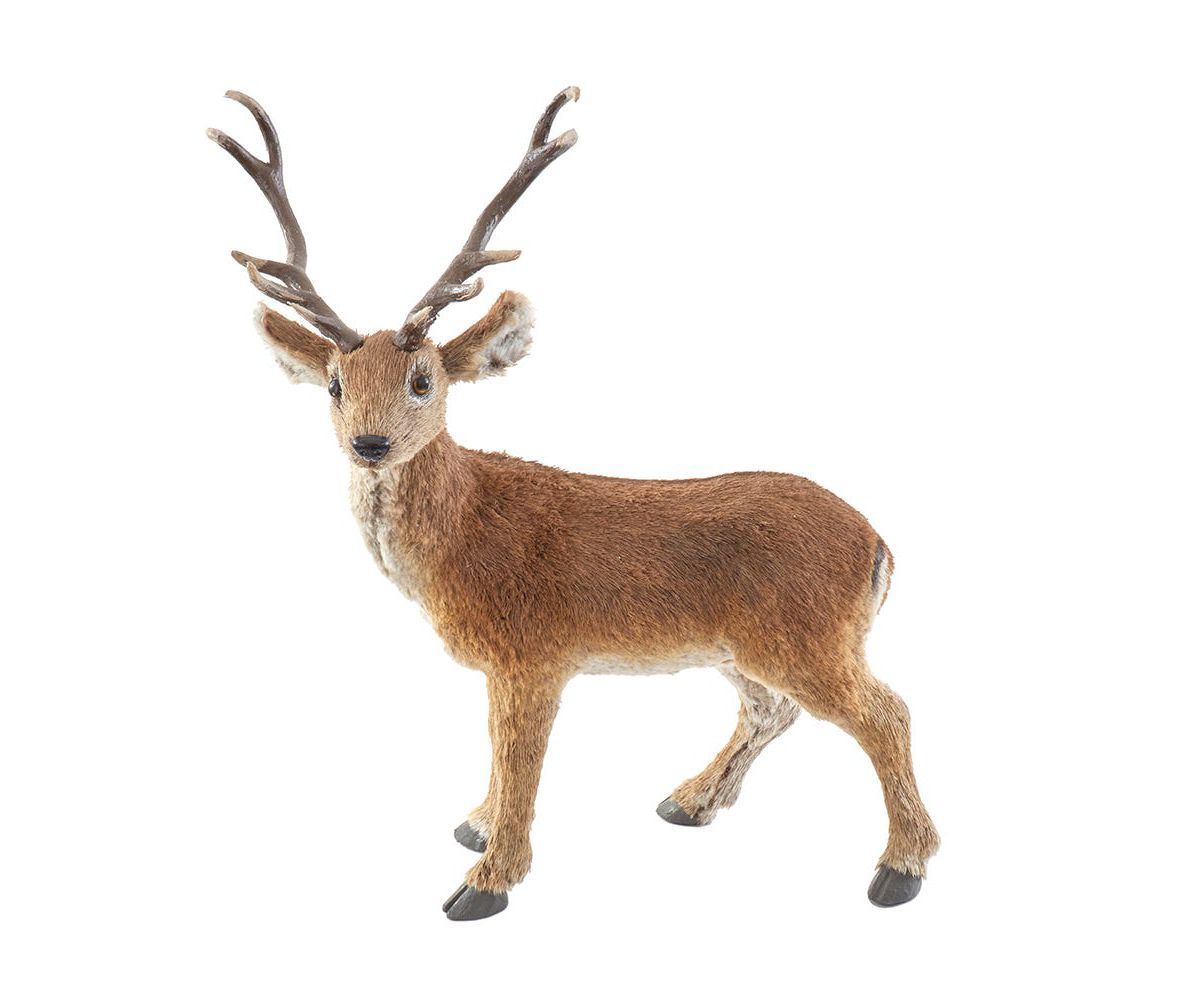 Kurt Adler 22-Inch Standing Brown Deer Table Pieces, 2-Piece Set