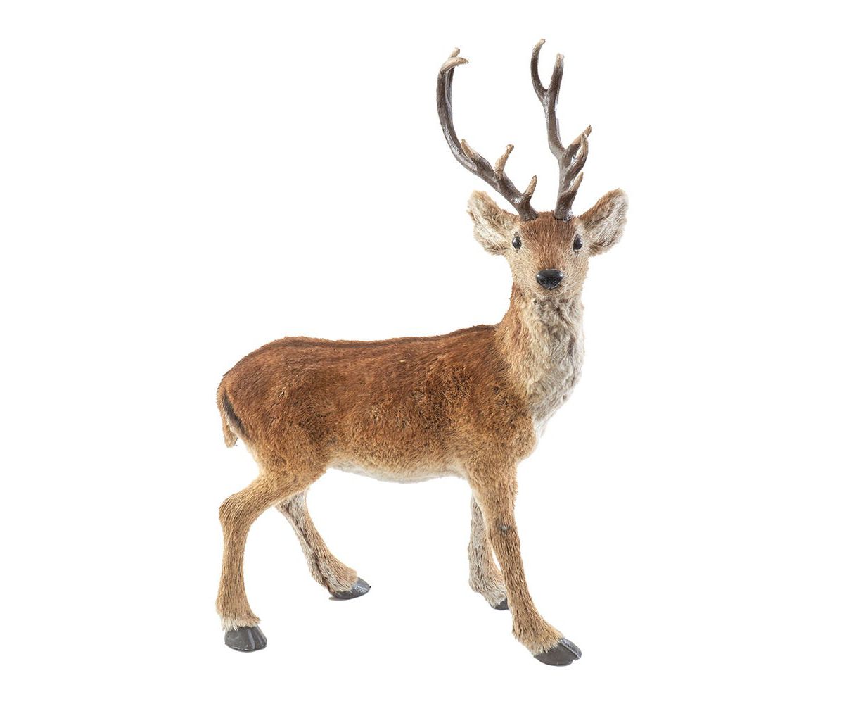 Kurt Adler 22-Inch Standing Brown Deer Table Pieces, 2-Piece Set