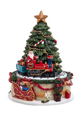 6-Inch Christmas Tree Revolving Music Box