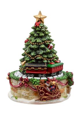 6-Inch Christmas Tree Revolving Music Box