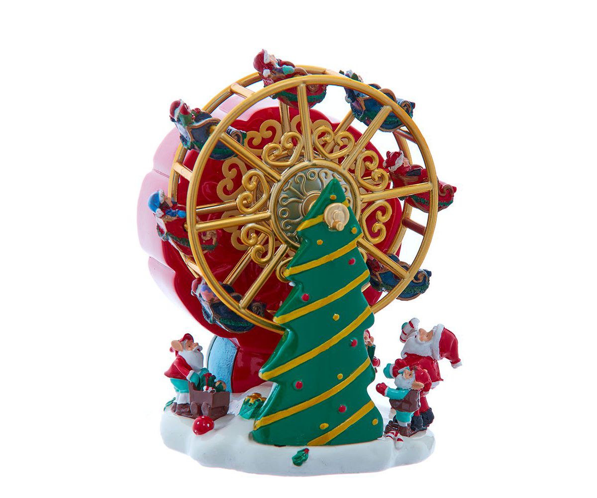 5.5-Inch Wind-Up Musical Ferris Wheel Table Piece