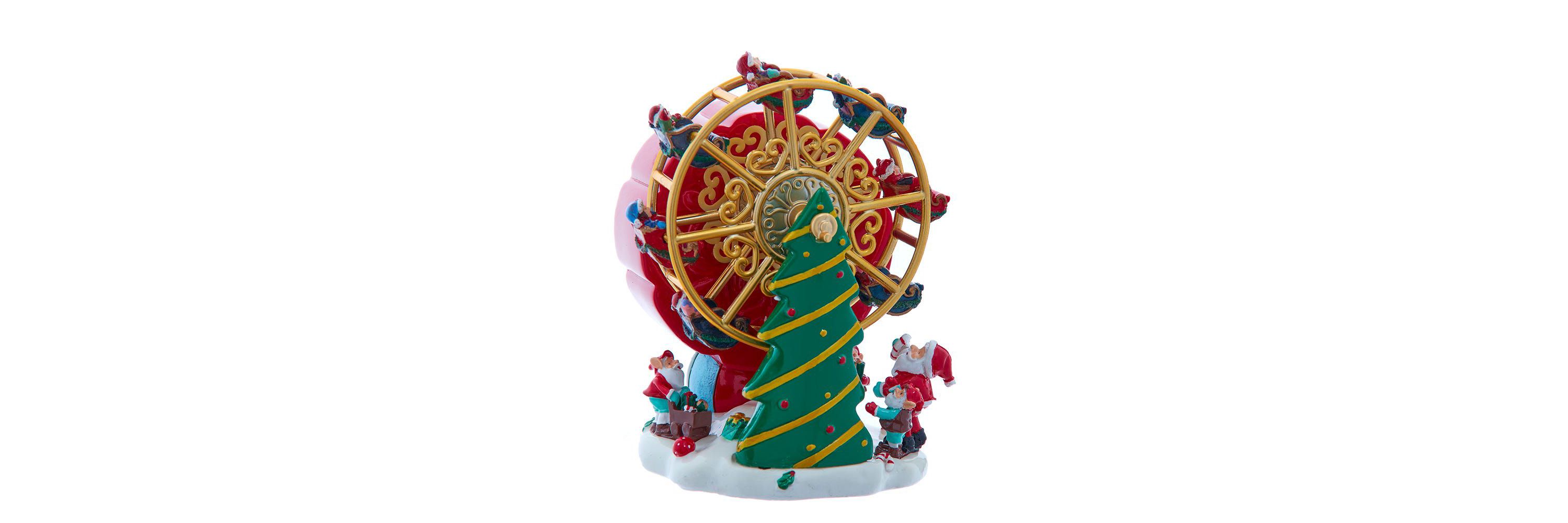 5.5-Inch Wind-Up Musical Ferris Wheel Table Piece