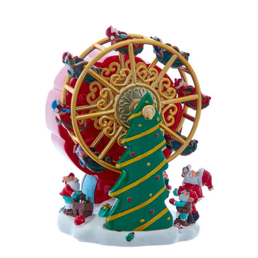 5.5-Inch Wind-Up Musical Ferris Wheel Table Piece