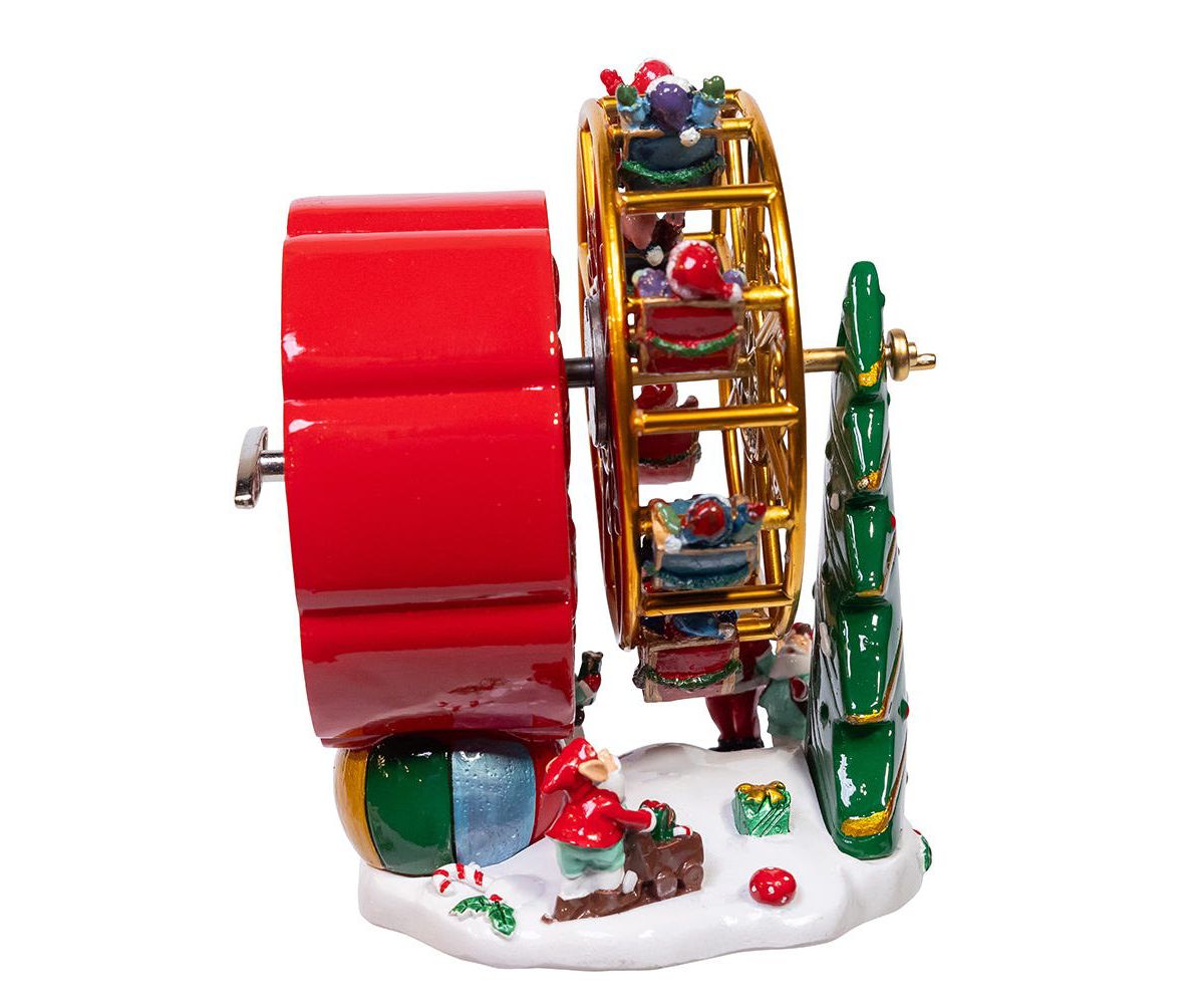5.5-Inch Wind-Up Musical Ferris Wheel Table Piece
