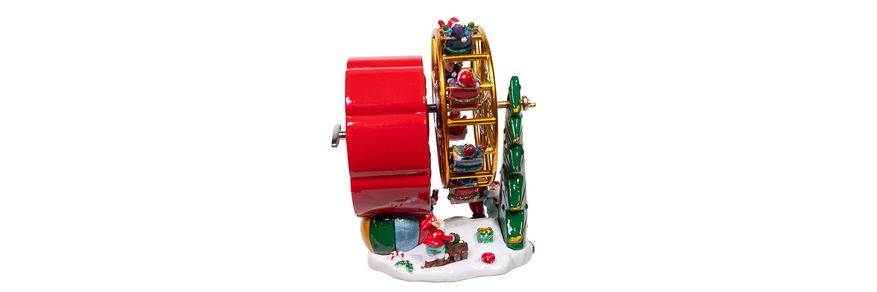 5.5-Inch Wind-Up Musical Ferris Wheel Table Piece