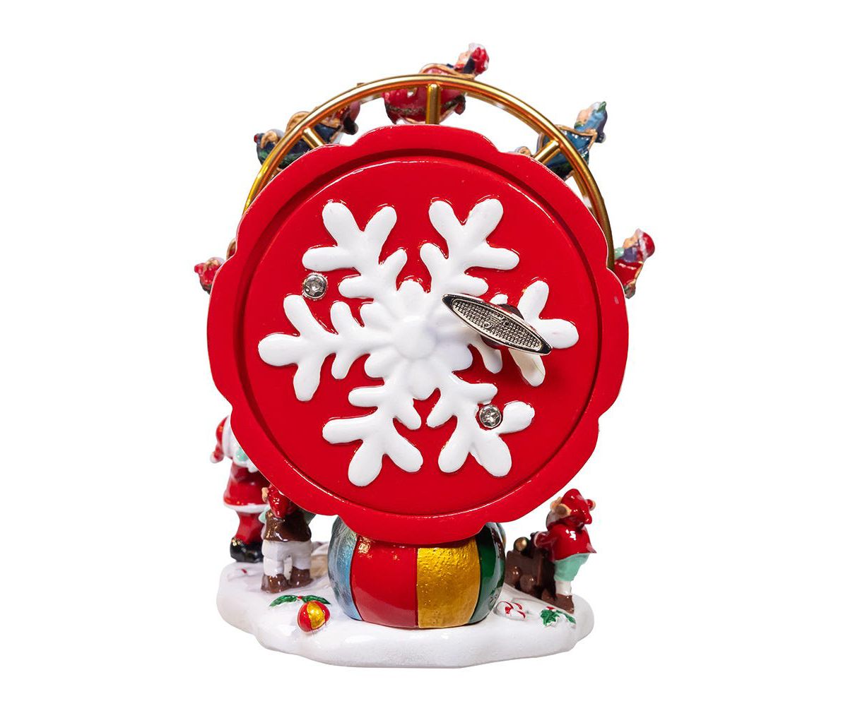 5.5-Inch Wind-Up Musical Ferris Wheel Table Piece